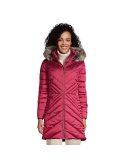 Faux-Fur Hood Insulated Plush Winter Coat