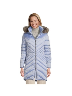 Faux-Fur Hood Insulated Plush Winter Coat