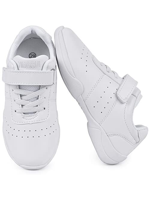 Smapavic Cheer Shoes for Youth Girls White Cheerleading Athletic Dance Shoes  Tennis Sneakers for Competition Sport Training