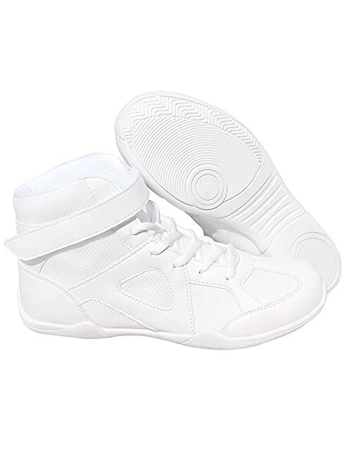 Danzcue Mid Top White Cheer Shoes