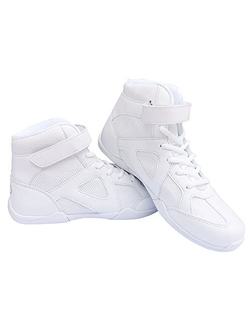 Danzcue Mid Top White Cheer Shoes