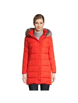 Petite Lands' End Faux-Fur Hood Down Winter Coat