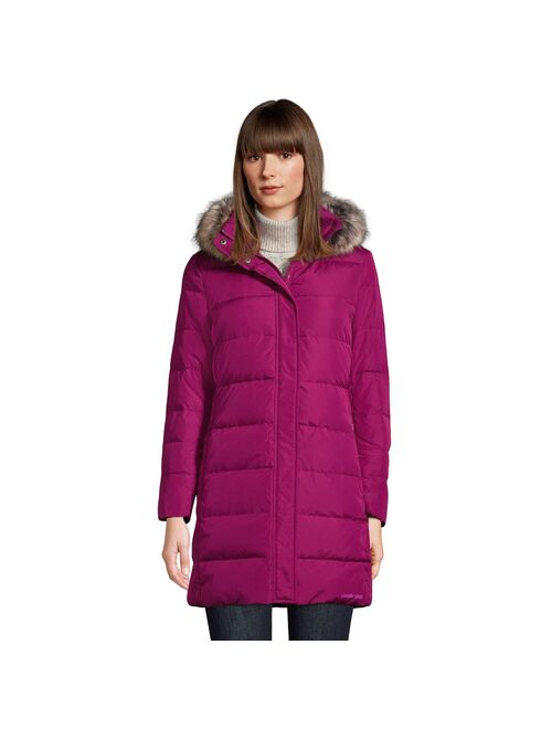 Petite Lands' End Faux-Fur Hood Down Winter Coat