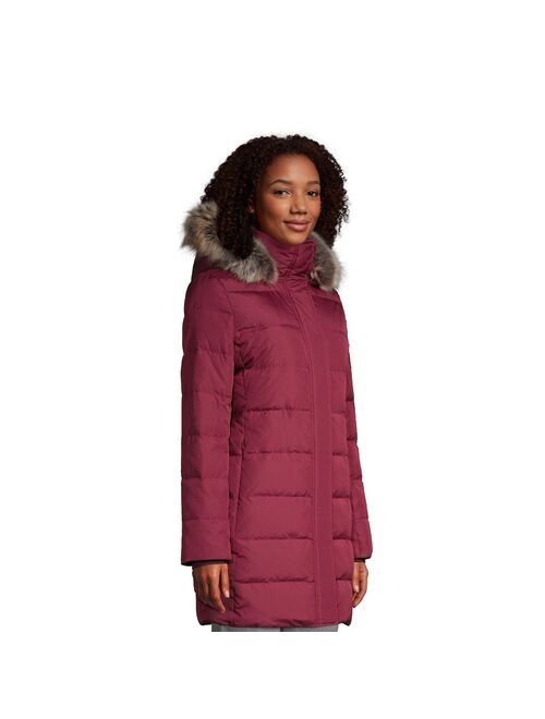 Petite Lands' End Faux-Fur Hood Down Winter Coat