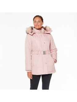 Women's d.e.t.a.i.l.s Faux-Fur Hood Parka Jacket