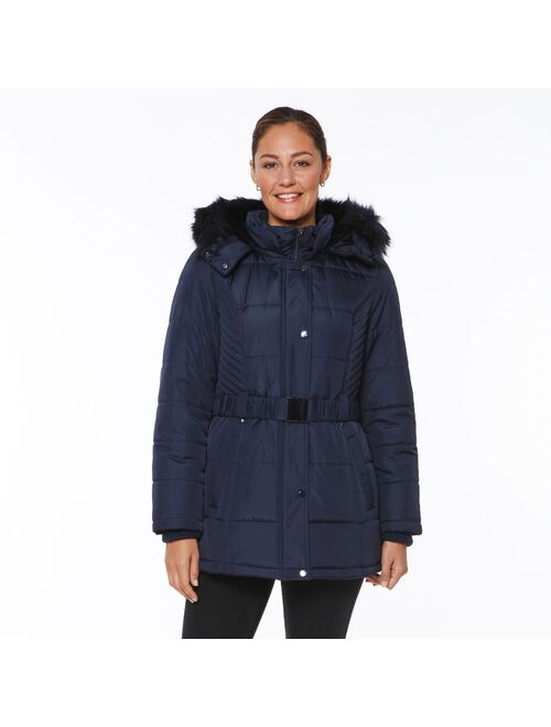 Women's d.e.t.a.i.l.s Faux-Fur Hood Parka Jacket