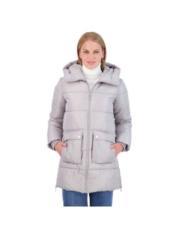 Juniors' Sebby Hooded Puffer Coat