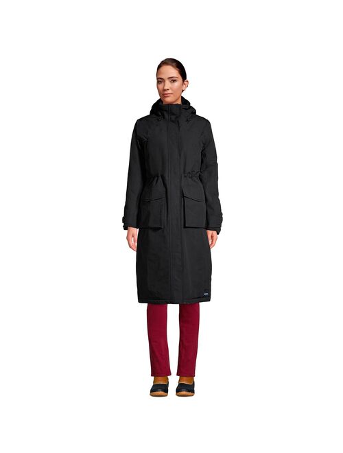 Women's Lands' End Squall Insulated Long Stadium Coat