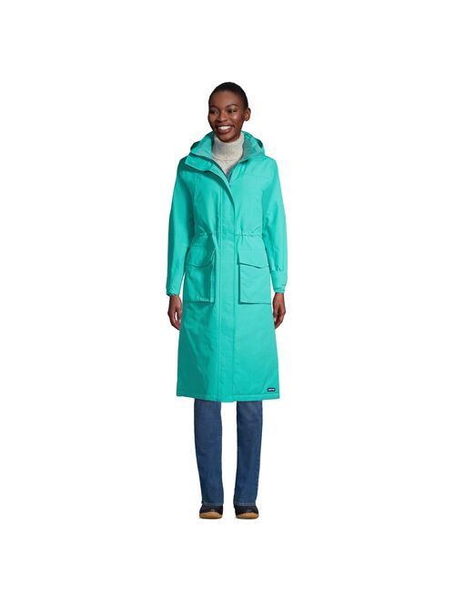 Women's Lands' End Squall Insulated Long Stadium Coat