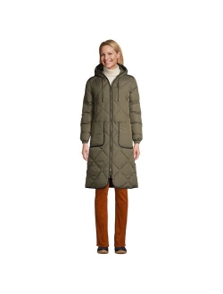 Insulated Quilted Thermoplume Maxi Coat