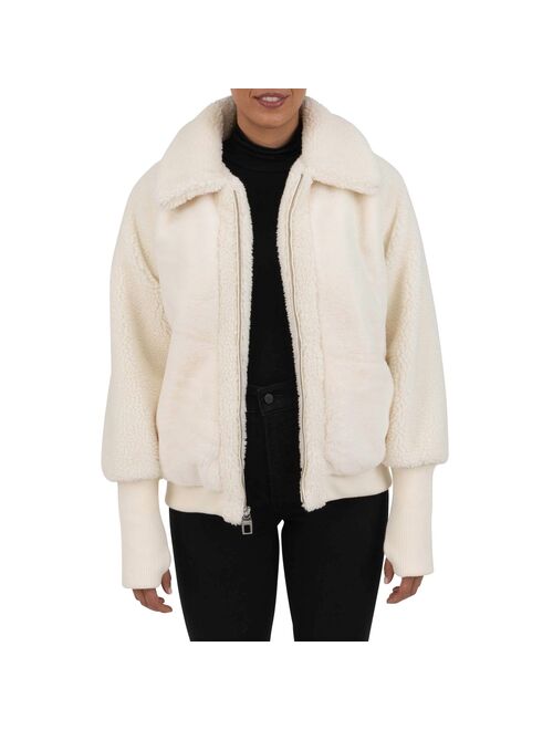 Women's Fleet Street Mixed Media Faux-Fur Jacket