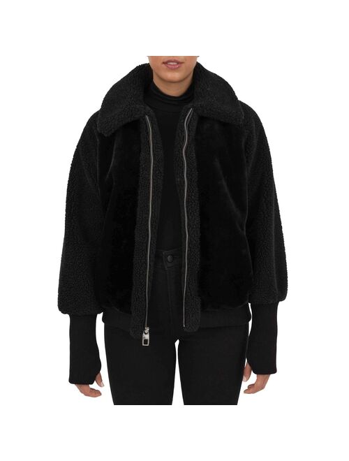 Women's Fleet Street Mixed Media Faux-Fur Jacket