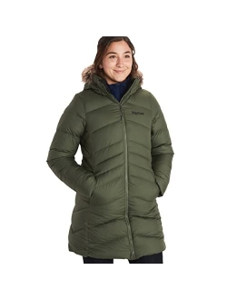 Montreal Women's Knee-Length Down Puffer Coat, Fill Power 700