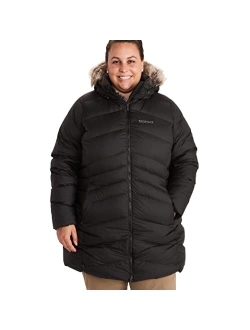 Montreal Women's Knee-Length Down Puffer Coat, Fill Power 700