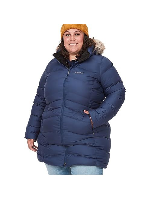 Marmot Montreal Women's Knee-Length Down Puffer Coat, Fill Power 700