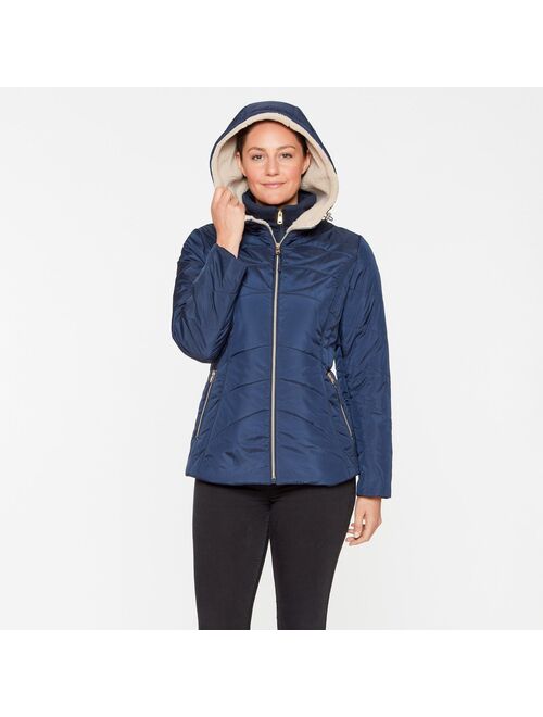 Women's d.e.t.a.i.l.s Sherpa Hood Puffer Jacket