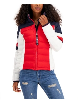 Colorblocked Puffer Jacket