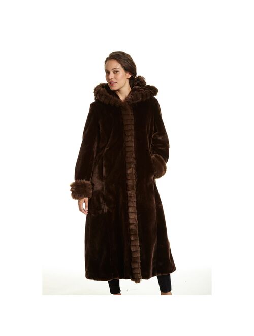 Women's Excelled Hooded Faux-Fur Jacket