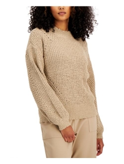 Fuzzy Mock Neck Sweater, Created for Macy's