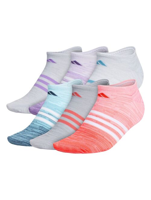 Women's adidas 6-Pack Superlite No-Show Socks