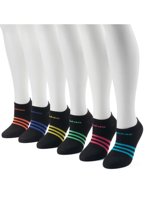 Women's adidas 6-Pack Superlite No-Show Socks