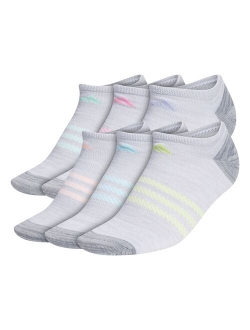 Superlite Badge Of Sport Stripe No-Show Sock 6-Pack