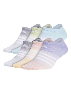 Superlite Badge Of Sport Stripe No-Show Sock 6-Pack