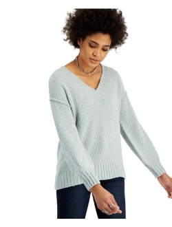 Hippie Rose Juniors' V-Neck Tunic Sweater