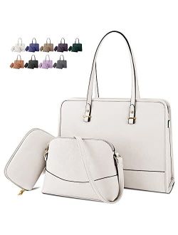 Nubily Handbags for Women Leather Purses Shoulder Bag 3 Pcs Large Fashion Tote Bag Set