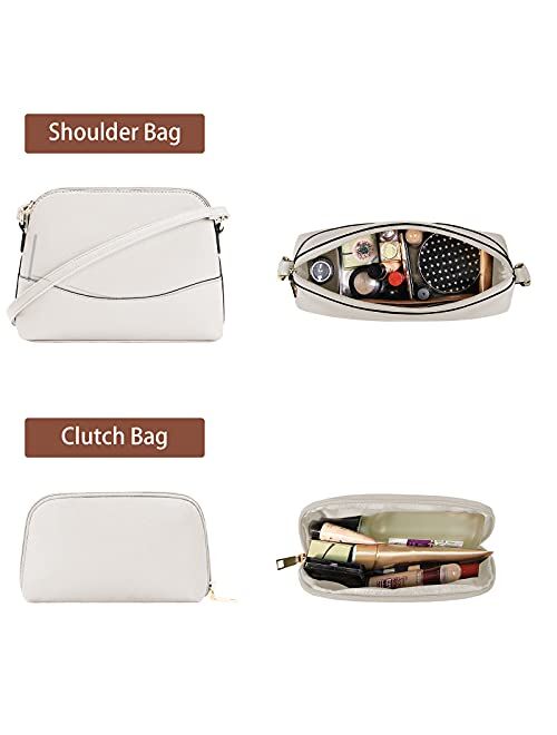 Nubily Handbags for Women Leather Purses Shoulder Bag 3 Pcs Large Fashion Tote Bag Set