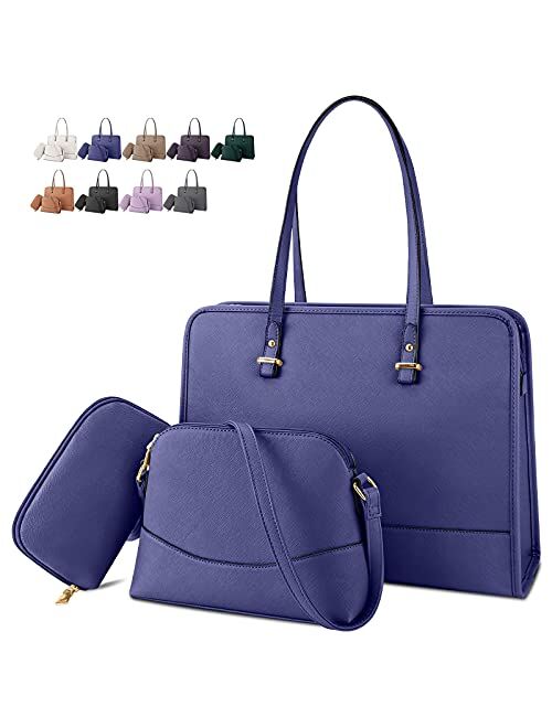 Nubily Handbags for Women Leather Purses Shoulder Bag 3 Pcs Large Fashion Tote Bag Set