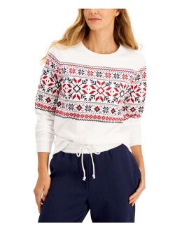 Cotton Fair Isle Sweater, Created for Macy's
