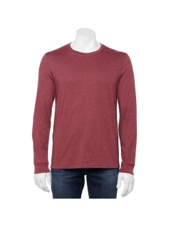 Crewneck Long Sleeve Colorblock T-Shirt