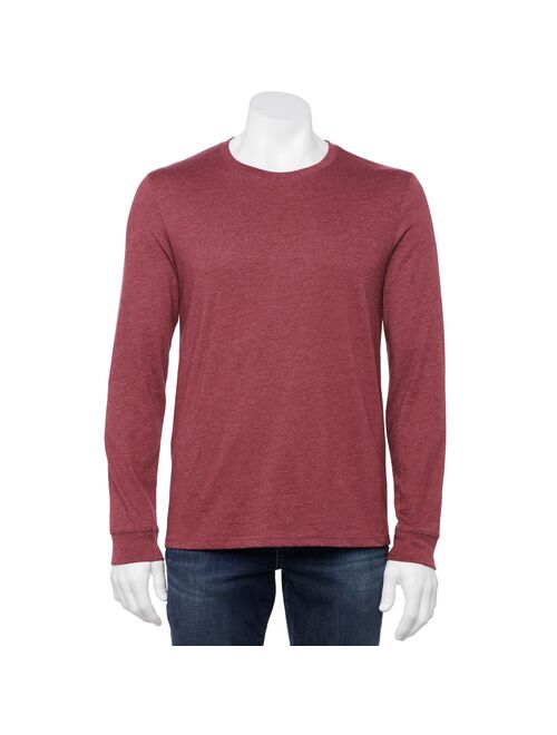 Men's Sonoma Goods For Life® Crewneck Long Sleeve Colorblock T-Shirt