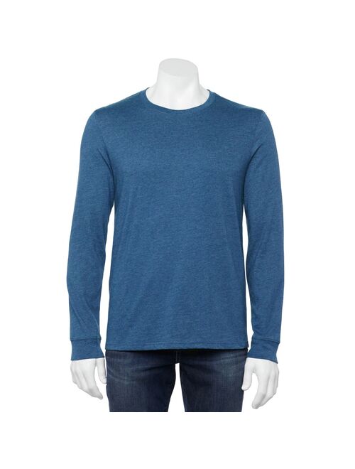 Men's Sonoma Goods For Life® Crewneck Long Sleeve Colorblock T-Shirt