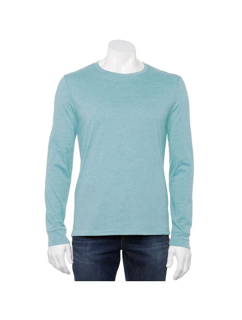 Men's Sonoma Goods For Life® Crewneck Long Sleeve Colorblock T-Shirt