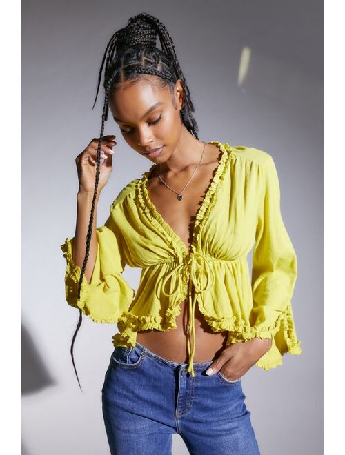 Urban Outfitters UO Harmony Ruffle Blouse