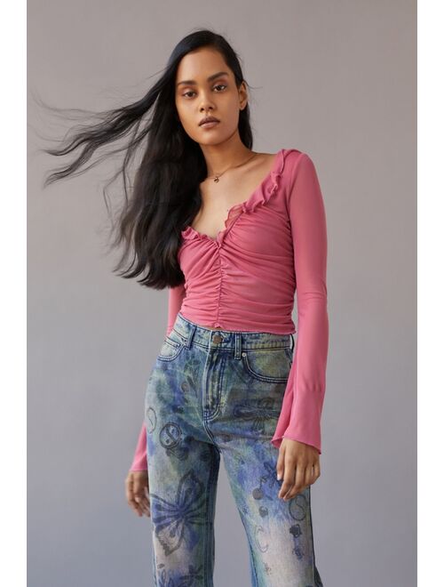 Urban Outfitters UO Idris Ruched Blouse