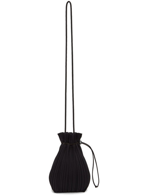 Pleats Please Issey Miyake Black Drawstring Pleats Bag