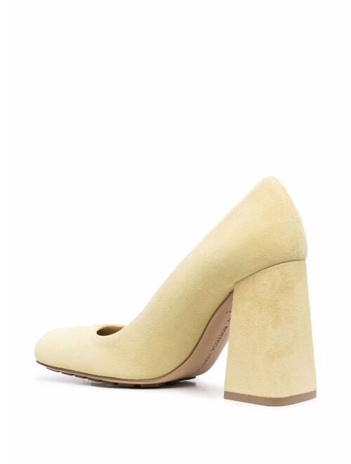 Bottega Veneta square-toe block-heel pumps