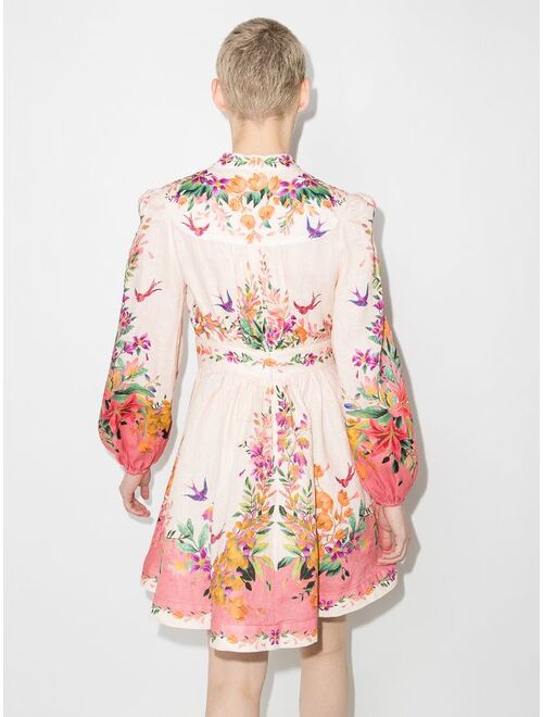 ZIMMERMANN Tropicana floral-print mini dress