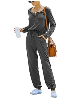 Deloreva Women Casual Summer Jumpsuit - Camouflage One Piece Romper Wide Leg Pantsuit Set Playsuit