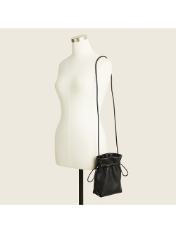 Lisbon drawstring bag in leather