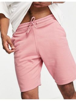 jersey shorts in pink
