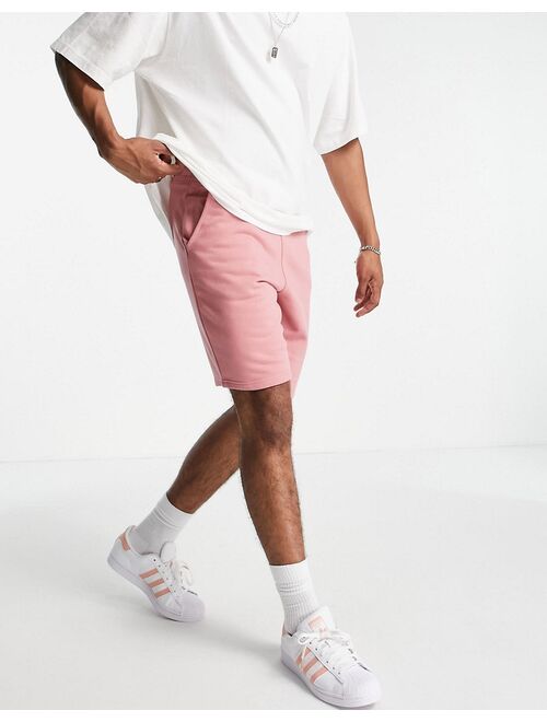 New Look jersey shorts in pink