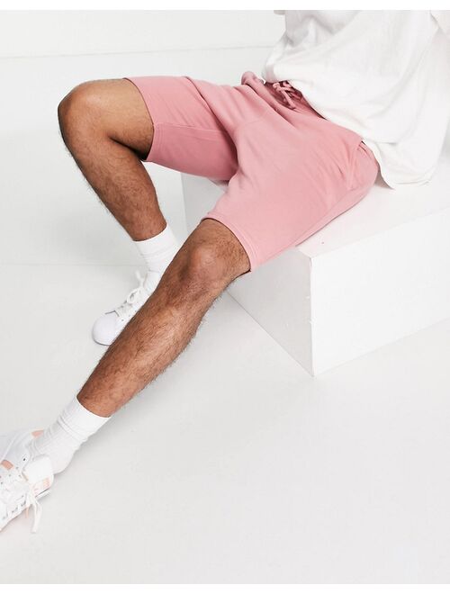 New Look jersey shorts in pink