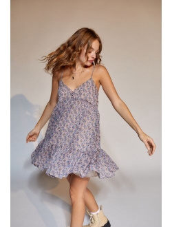 Dress Forum Printed Tiered Frock Mini Dress