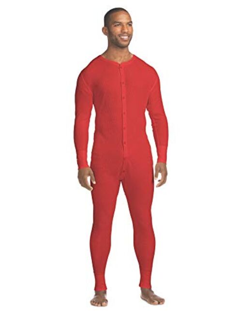 Hanes Men's Waffle Knit X-Temp Thermal Union Suit