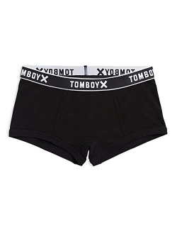 TomboyX Boy Shorts Underwear, Cotton, Stretchy and Soft All Day Comfort (XS-4X)