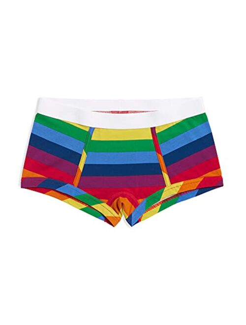 Buy TomboyX Boy Shorts Underwear, Cotton, Stretchy and Soft All Day ...